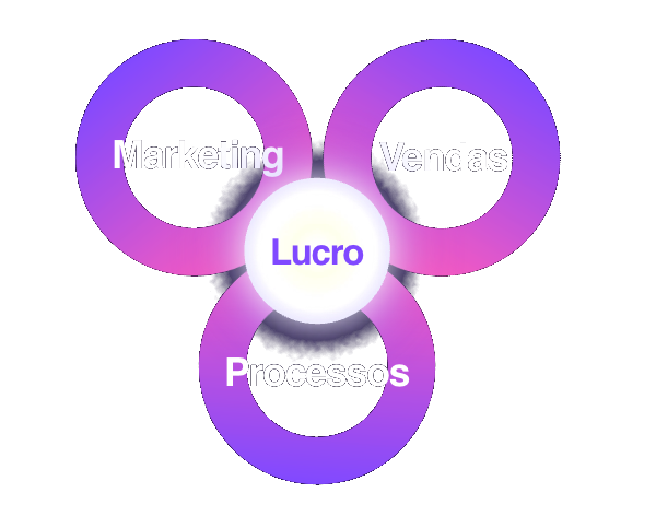 Marketing + Vendas + Processos = Lucro